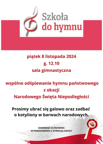 Szkoła do hymnu 2024