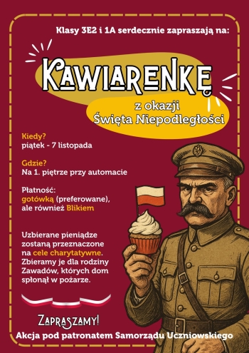 Kawiarenka charytatywna z okazji Święta Niepodległości