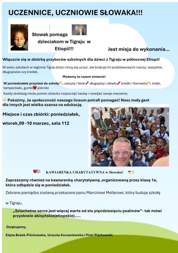 Słowak pomaga dzieciakom w Tigraju w Etiopii!!!