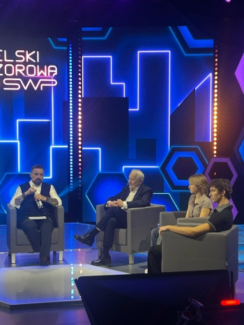  Udział naszej szkoły w programie na żywo ''Sekielski Wieczorową Porą'' w TVP1.