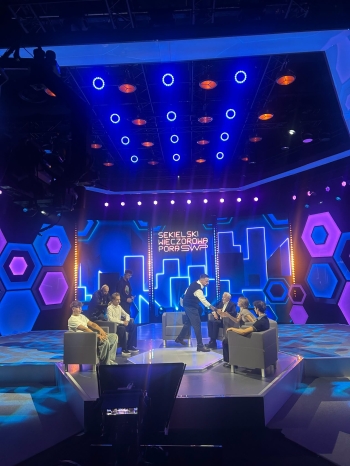  Udział naszej szkoły w programie na żywo ''Sekielski Wieczorową Porą'' w TVP1.