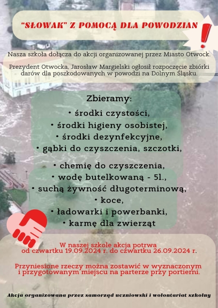 ''SŁOWAK''  Z POMOCĄ DLA POWODZIAN