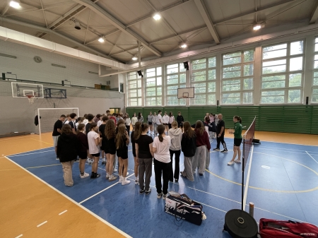  Gościliśmy Weronikę Górniak, zawodniczkę KADRY NARODOWEJ BADMINTONA  