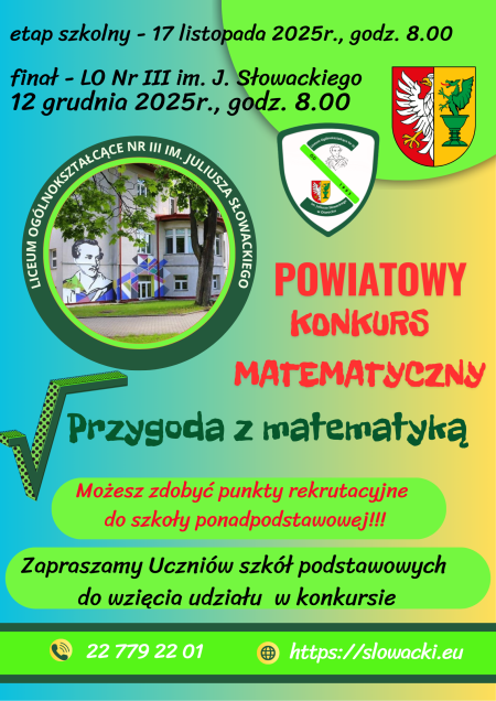 Powiatowy Konkurs Matematyczny 2025 