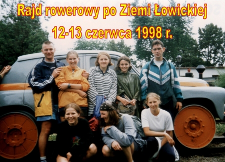 Dwudniowy rajd rowerowy po Ziemi Łowickiej 12-13 czerwca 1998 r.