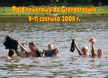 Trzydniowy rajd rowerowy do Grzegorzewic 9-11 czerwca 2008 r.