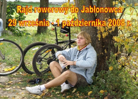 Trzydniowy rajd rowerowy do Jabłonowca 28 września - 1 października 2008 r.