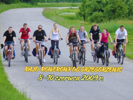 Trzydniowy rajd rowerowy do Grzegorzewic 8-10 czerwca 2009 r.