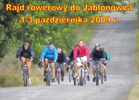 Trzydniowy rajd rowerowy do Jabłonowca 1-3 października 2009 r.