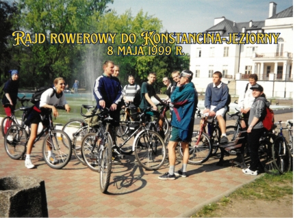 Rajd rowerowy do Konstancina-Jeziorny - 8 maja 1999 r.