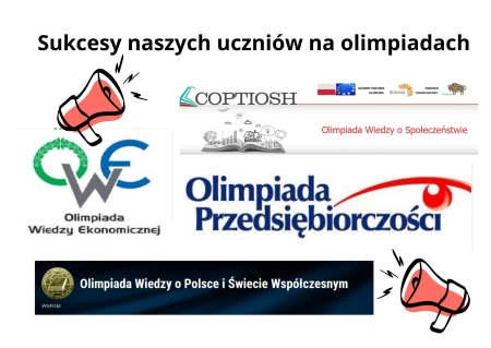Sukcesy naszych uczniów na olimpiadach