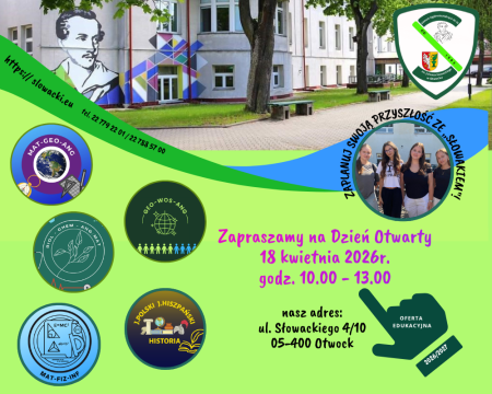 Zapraszamy na Dzień Otwarty Słowaka